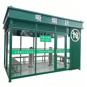 Cabina para Fumadores, Estructura de Aluminio para Exteriores, Área de Fumadores Pública Móvil, Uso en Oficinas - Product Image 5