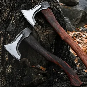 Rìu râu thủ công bằng thép carbon rìu DD-VikingAxe-102 tay rèn rìu Viking thủ công theo phong cách northmen Tomahawk