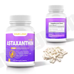 Cápsulas de Astaxantina OEM/ODM para Mejorar la Memoria, el Sueño y la Inmunidad en Adultos - Suplemento Dietético 500mg/cápsula 60 Cápsulas - Product Image 2