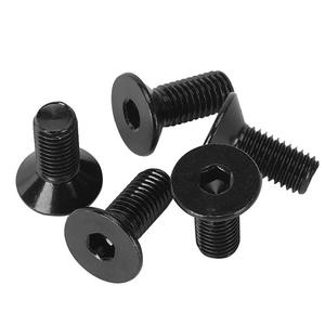 Üretici 304 yassı paslanmaz çelik kafa altıgen soket vida M2 M2.5 M3 M4 M5 havşa vida siyah renk metrik - Product Image 6