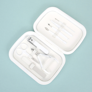 Xách Tay Biểu Tượng Tùy Chỉnh 8Pcs Làm Móng Tay Thiết Lập Sang Trọng Thép Không Gỉ Cắt Móng Tay Công Cụ Chăm Sóc Kit Chăm Sóc Cá Nhân Móng Tay Nghệ Thuật Sử Dụng - Product Image 1