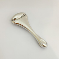 Rouleau facial en alliage de zinc, bâton de massage pour les yeux, outil de beauté Gua Sha, masseur facial roulant, logo personnalisé, instrument de beauté cosmétique