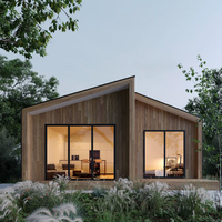 Casas Prefabricadas de Diseño Europeo para Negocios, Doble Capa, Resistentes al Fuego, Hotel de Lujo, Villa Prefabricada Móvil, Estilo Escandinavo, Apartamento en el Parque