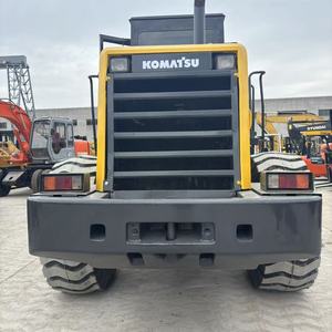Komatsu WA380 Wheel Loader 15 Ton Yellow with Bucket Closed Cab off Road <b>Tires</b> Engine Gearbox - Product Image 6