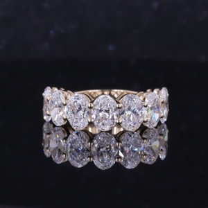 แหวนเพชรทรงรี 5*7 มม. เพชรเลี้ยงในห้องปฏิบัติการ ทองคำแท้ 10K จาก Starsgem Custom Jewelry - Product Image 2