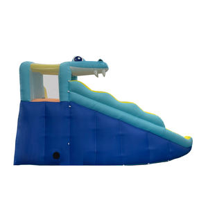 Tobogán Acuático Inflable, Tobogán Acuático con Pared de Escalada, Tobogán Acuático para Niños con Cañón de Agua y Piscina de Chapoteo - Product Image 3