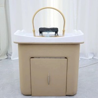 Tête d'eau chauffante mobile Thai Spa Portable Shampooing Bassin Shampooing Lit pour Salon