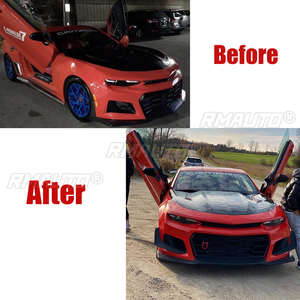For Chevrolet Camaro 2016-2023 Car Front Bumper Corner Side <b>Splitter</b> Canards Dive Planes AMPP Bumper Bodykit PP 1LE Style 2 PCS - Product Image 4