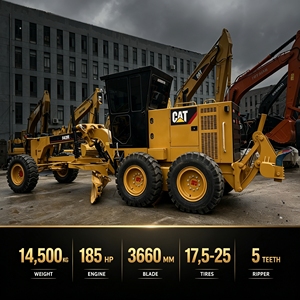รถเกรดเดอร์มือสอง CAT 140H 185 แรงม้า VHP พร้อมริปเปอร์หลัง ใบมีด 12 ฟุต รถเกรดเดอร์ Caterpillar 140H สำหรับขาย - Product Image 4