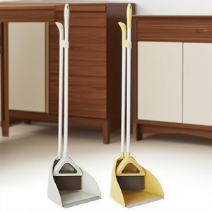 Fábrica Hot Sale Vassoures e Stand up Dust Pan Define Limpeza Doméstica Com Punho Longo Vassoura e <span class=keywords><strong>Dustpan</strong></span> - Product Image 2