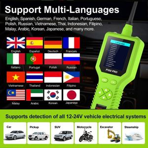 Topdiag P100 Pro เครื่องทดสอบแบตเตอรี่รถยนต์, ออสซิลโลสโคป12-24V เครื่องมือวินิจฉัยระบบไฟฟ้ารถยนต์ - Product Image 3