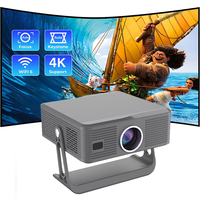 Proyector Inteligente LCD Portátil 1080P 400 Lúmenes Android 11 Mini Proyector con Enfoque Automático para Cine en Casa