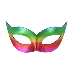 Masques de fête en plastique de couleur unie, peints par pulvérisation, pour hommes et femmes, costumes d'Halloween, carnaval, décorations de fête dansante - Product Image 6