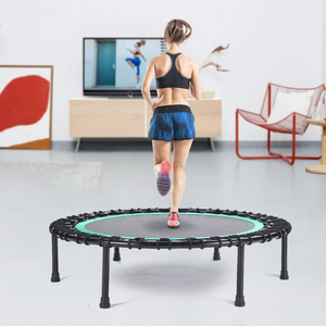 Trampolín de Fitness Plegable y Silencioso CZFIT de 48 Pulgadas con Cuerdas Elásticas de Alta Resistencia de 550 Libras, Forma de U Ajustable, Unisex - Product Image 4