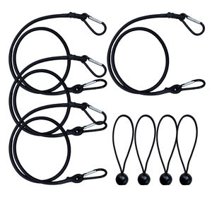 Cordons élastiques en latex de caoutchouc durable de 8mm avec crochets mousquetons de verrouillage - Product Image 4