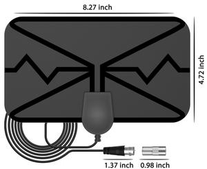 <span class=keywords><strong>Antenne</strong></span> intérieure numérique ATSC en plastique durable Qiyuntong 4K <span class=keywords><strong>TV</strong></span> VSWR 1.8 Montage au sol Transfrontalier HDTV Gamme de fréquences VHF/UHF - Product Image 1