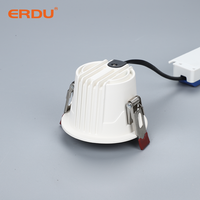 ERDU 12w 20w 30w Downlight encastré COB LED, Downlight LED encastré haute puissance pour villa, Spot COB, Projecteur LED encastré