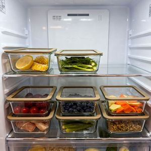 Special Rectangular Lunch <b>Box</b> Compartments Microwaveable <b>Glass</b> Preservation Bowl for Adults Office Students Microwavable Lids - Product Image 2