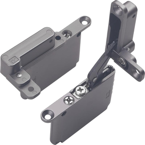 Bisagras de Alta Resistencia para Puertas y Ventanas de Madera, Diseño Minimalista con Bisagras Ocultas Superior e Inferior, Marco de Aluminio, Herrajes con Amortiguación Hidráulica - Product Image 1