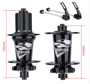 Bujes de freno de disco delantero y trasero de 36 agujeros para <span class=keywords><strong>MTB</strong></span> compatibles con freno de disco de 6 pernos y eje pasante 36 radios buje de disco de Metal para bicicleta - Product Image 3