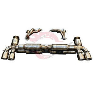ระบบท่อไอเสียแบบ Catback วัสดุไทเทเนียมเกรด 5 ขนาด 1.2 มม. สีฟ้าไหม้ สำหรับรถ Porsche 911 Carrera 991.1/991.2 3.0T Turbo S ปี 2016- พร้อมวาล์วควบคุมเสียง ใช้งานง่าย - Product Image 4
