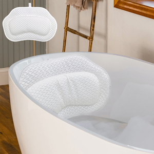 Oreiller de bain en polyester certifié OEKO-TEX pour le soutien de la <span class=keywords><strong>tête</strong></span>, du cou et du dos, antidérapant, avec ventouses puissantes, taille personnalisée acceptée - Product Image 1