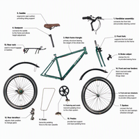 Bicicleta de Carretera para Hombre, 700c, 6 Velocidades, con Cuadro de Acero, Llantas de Aleación de Aluminio, Horquilla de Acero, Venta Directa de Fábrica