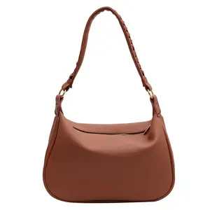 Tas tangan desainer mewah untuk wanita tas tangan wanita dengan bahu kulit domba asli tas desainer wanita