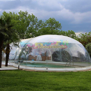Pvc globo iglú cúpula tienda al aire libre camping evento boda fiesta inflable cúpula transparente piscina cubierta transparente burbuja tienda - Product Image 6