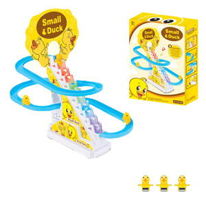 Pato con pilas Escaleras Escalada Pista Ranura Juguete <span class=keywords><strong>Dino</strong></span> Pingüino Juego de competición Pista Ranura con luz y música Otros Juguetes - Product Image 2