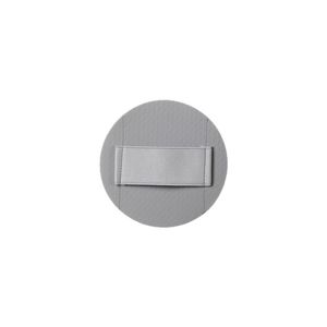 FaSoLa Round Bath Towel Silicone Back Scrubber Exfoliating Tool Grayish Brown - Product Image 3