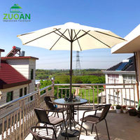 Parasols de marché pour l'extérieur, parasols de table de restaurant en plein air, chaise et table de jardin avec parasol