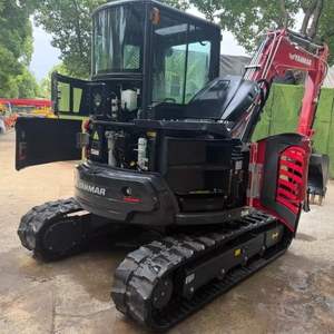 Mini-excavatrice sur chenilles hydraulique Yanmar ViO57 d'occasion certifiée CE, 5,5 tonnes, à rotation zéro, avec godet - Product Image 5