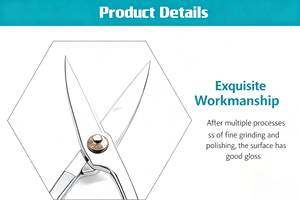 Ciseaux à bourgeons professionnels Powerlift en acier carbone <span class=keywords><strong>japonais</strong></span>, <span class=keywords><strong>sécateur</strong></span> manuel pour feuilles et branches, 210 mm, manche long, cisailles pour bonsaï, outil pour fleurs - Product Image 4