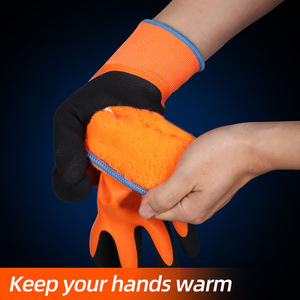 XINGYU 10 ℉ impermeable a prueba de viento pantalla táctil cálidos guantes de invierno para hombres guantes de trabajo recubiertos de látex cálidos guantes de trabajo de construcción - Product Image 2