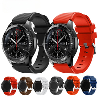 Bracelet de montre en sergé de sport en silicone 22mm pour Samsung Galaxy S3 Smartwatch Bracelet de remplacement avec boucle