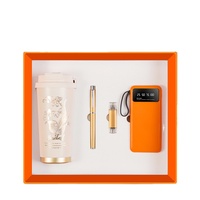 Nouveauté 2025, coffret cadeau 3 en 1, 4 en 1, souvenir pratique avancé, tasse à café, batterie externe, bloc-notes, stylo, ensembles cadeaux de voyage/