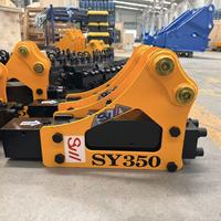 Ciseaux de démolition hydrauliques de type boîte Yantai Sanyu SB05/SY350 pour excavatrices de 0,8 à 2,5 tonnes, garantie 12 mois, pour la construction
