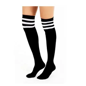 RL-B1169 大腿高袜子条纹袜子在线销售