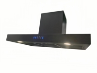 36 Pulgadas Campana Extractora de Cocina con Recubrimiento PVD Negro de 1000m/h, 3 Velocidades, Botón Táctil y Control Remoto, Luces LED