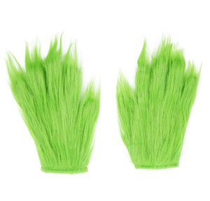Costume de scène pour adultes, pantalon vert, monstre aux <span class=keywords><strong>cheveux</strong></span> verts, vêtements de fête, cosplay, costume de Père Noël, costumes de Noël en fourrure - Product Image 4