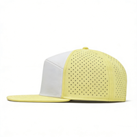 Gorra Deportiva Snapback de Alta Calidad al por Mayor, 100% Poliéster, Impermeable, con Orificios Cortados con Láser Personalizados, Logotipo Bordado