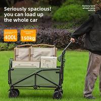 Chariot de camping pliable à quatre roues avec fauteuil inclinable, modèle 2026, vente en gros : OEM/ODM |   Couleur/taille/logo personnalisés |   Directement de l'usine