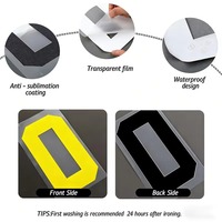 Autocollants thermocollants personnalisés en plastisol pour le football, transferts sérigraphiés pour T-shirts, vêtements, maillots, numéros et noms