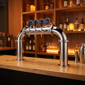Distributeur de boissons commercial personnalisé à 4 robinets en acier inoxydable pour bière, Fonte de bière sur mesure, Tour à bière - Product Image 6