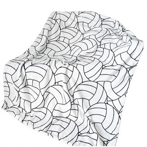 Volleyball Themed Cotton Blanket for Girls Women-Soft Knitted <b>Throw</b> Machine Washable Lightweight 40x50 Inch All-Season Giftable - Product Image 4