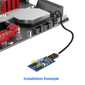 Scheda di Espansione USB <span class=keywords><strong>2</strong></span>.0 9Pin 1 a <span class=keywords><strong>2</strong></span> Splitter per Scheda Madre PC, Plug and Play, Splitter di Segnale USB da Scrivania con <span class=keywords><strong>2</strong></span> Porte - Product Image 5