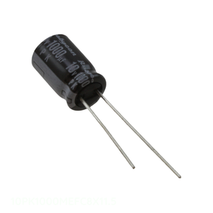 Distribuidor Autorizado: Condensador de Aluminio CAP ALUM 1000UF 20% 10V RADIAL de Orificio Pasante 10PK1000MEFC8X11.5 1000 uF - Product Image 1