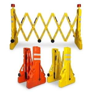 Barrera Portátil para Control de Multitudes, Puerta Expandible, Barrera de Seguridad Temporal - Product Image 1