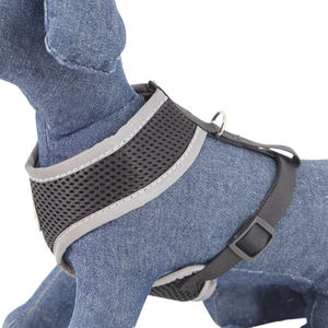 Diskon besar jenis rompi harnes hewan peliharaan jaring bersirkulasi tali traksi anjing kucing peliharaan kerah kucing hewan peliharaan dada belakang - Product Image 5